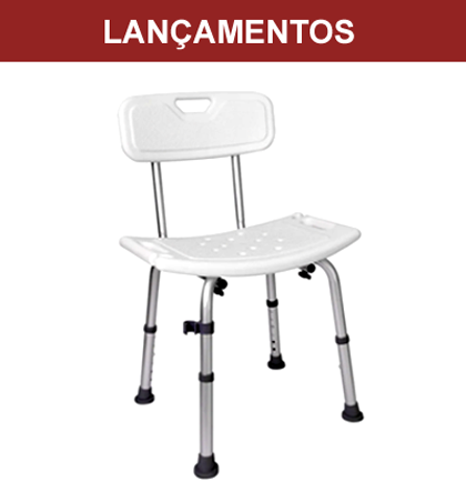 LANÇAMENTO MERCUR - BANCO PARA BANHO COM ENCOSTO