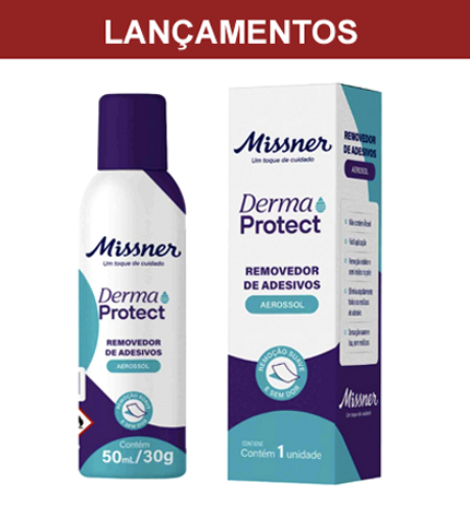 LANÇAMENTO MISSNER - REMOVEDOR DE ADESIVOS AEROSSOL DERMA PROTECT 50ml